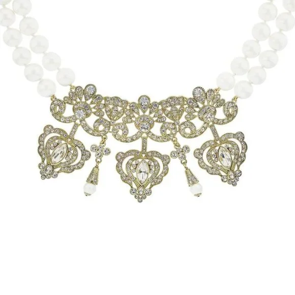 Heidi Daus® Regal Rapture Petite Beaded Crystal Necklace & Matching Earrings
